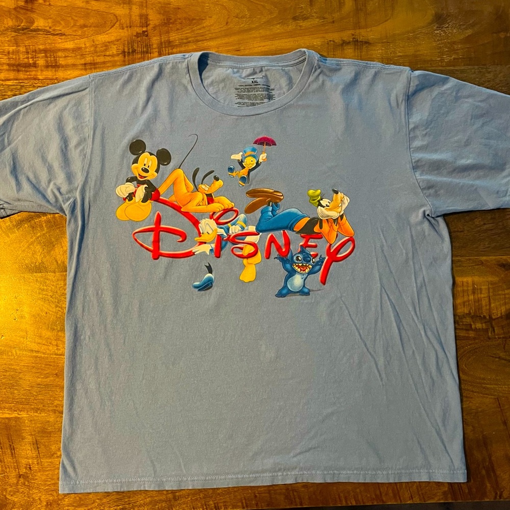 Disney tee Unisex size XXL 100% cotton. Grey/blue color. Great condition.
